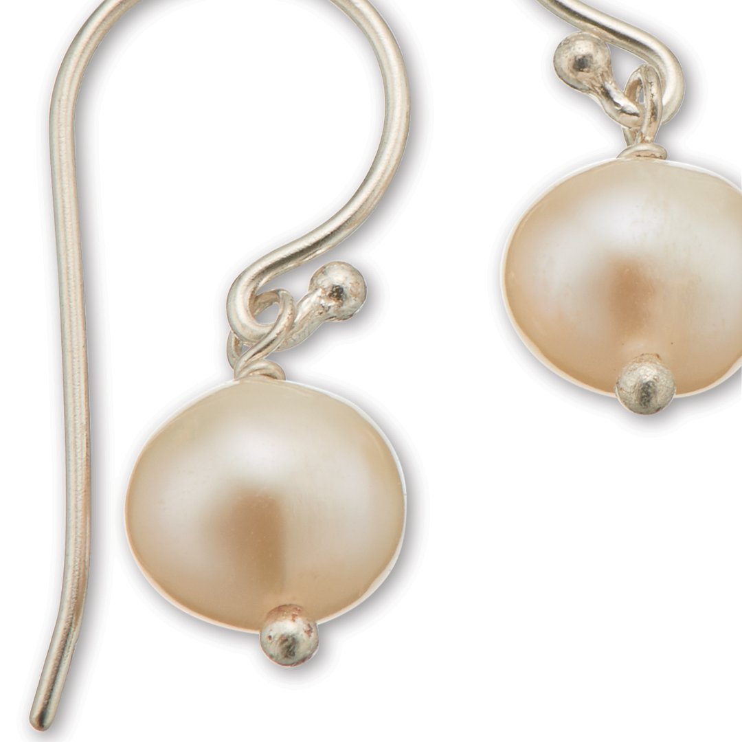 Pearl hook earrings