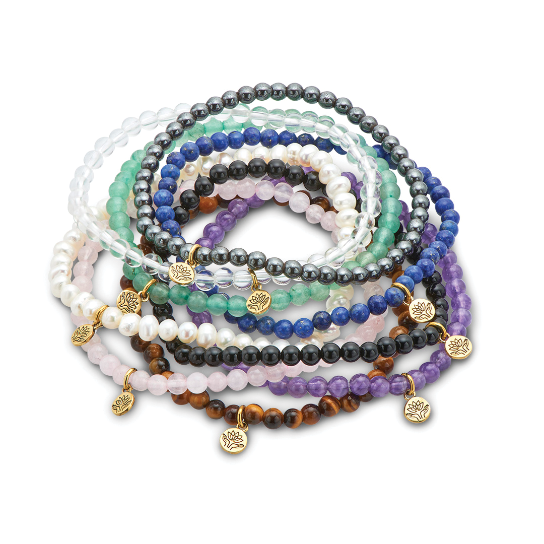 Pearl healing gem bracelet
