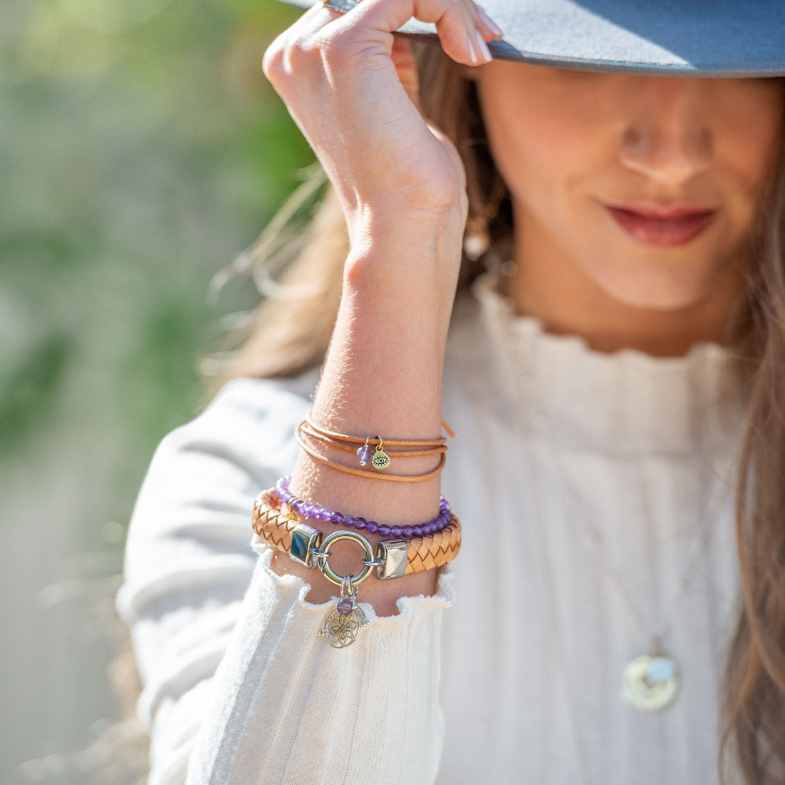 Amethyst protection gem wrap