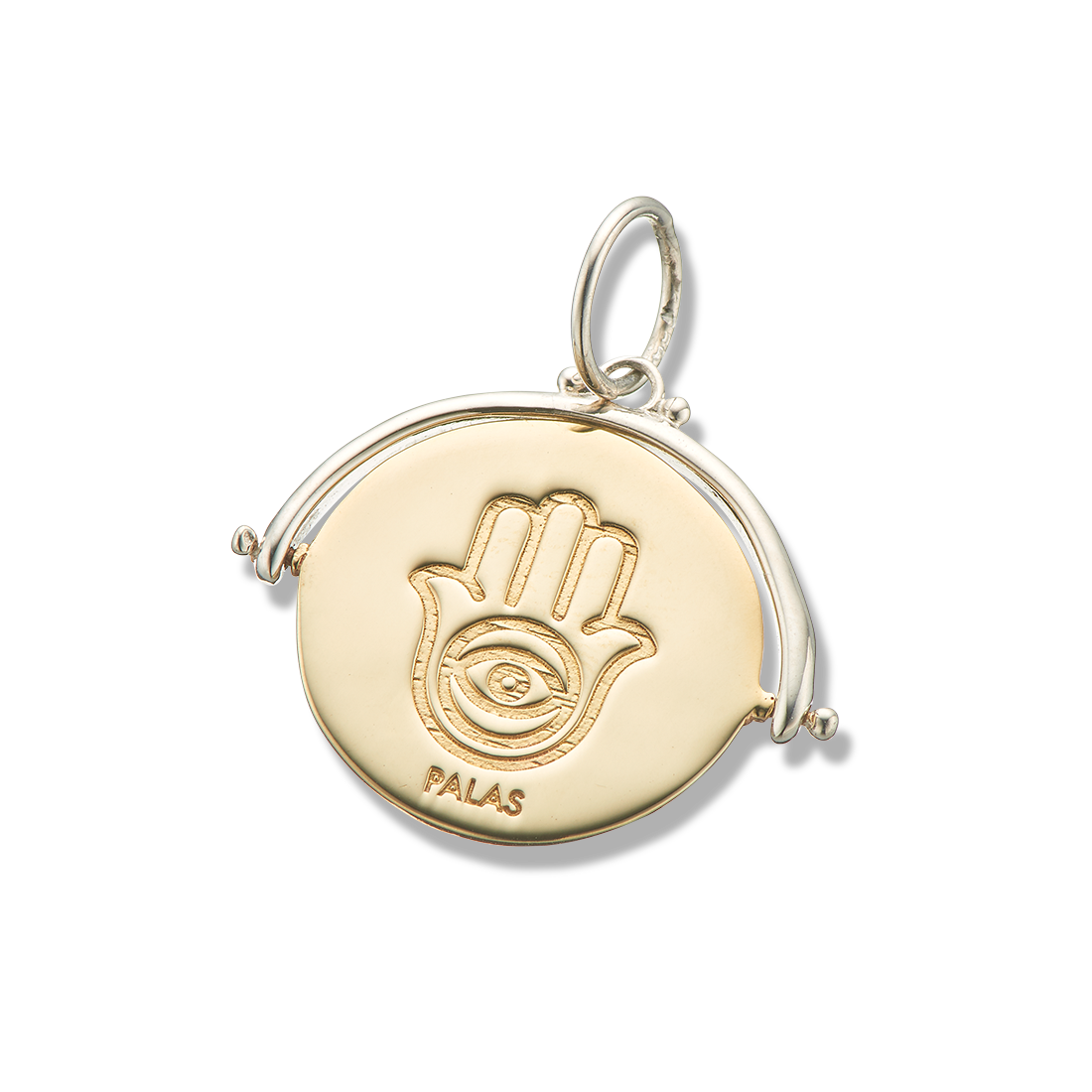 Evil eye and hamsa protection spinner charm