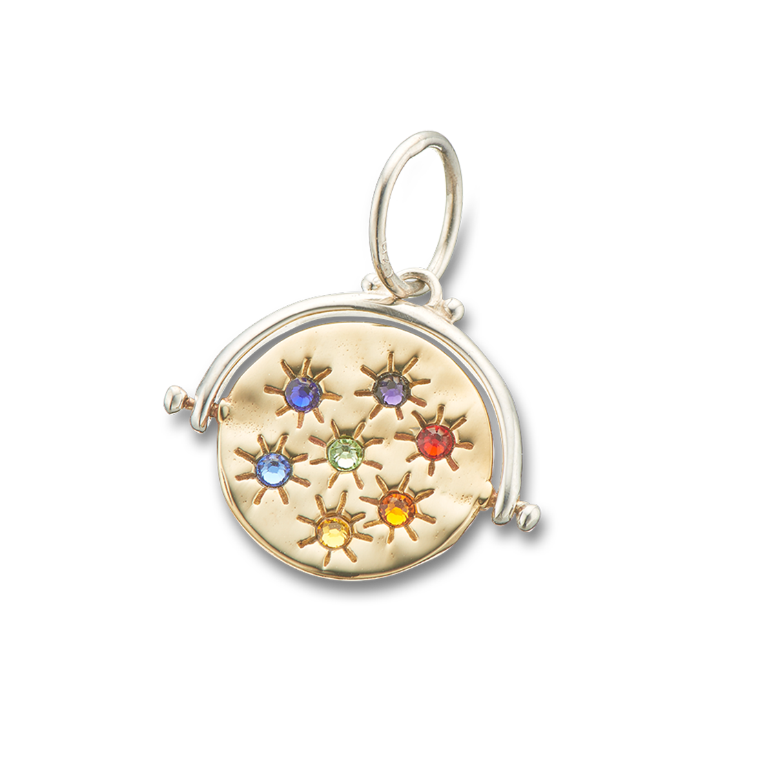 Chakra healing and balance spinner charm