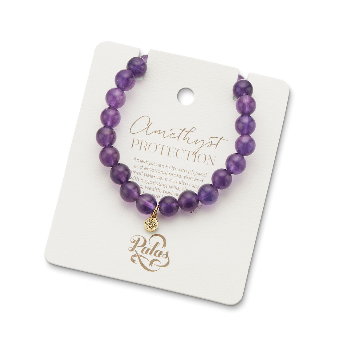 Amethyst energy gem bracelet