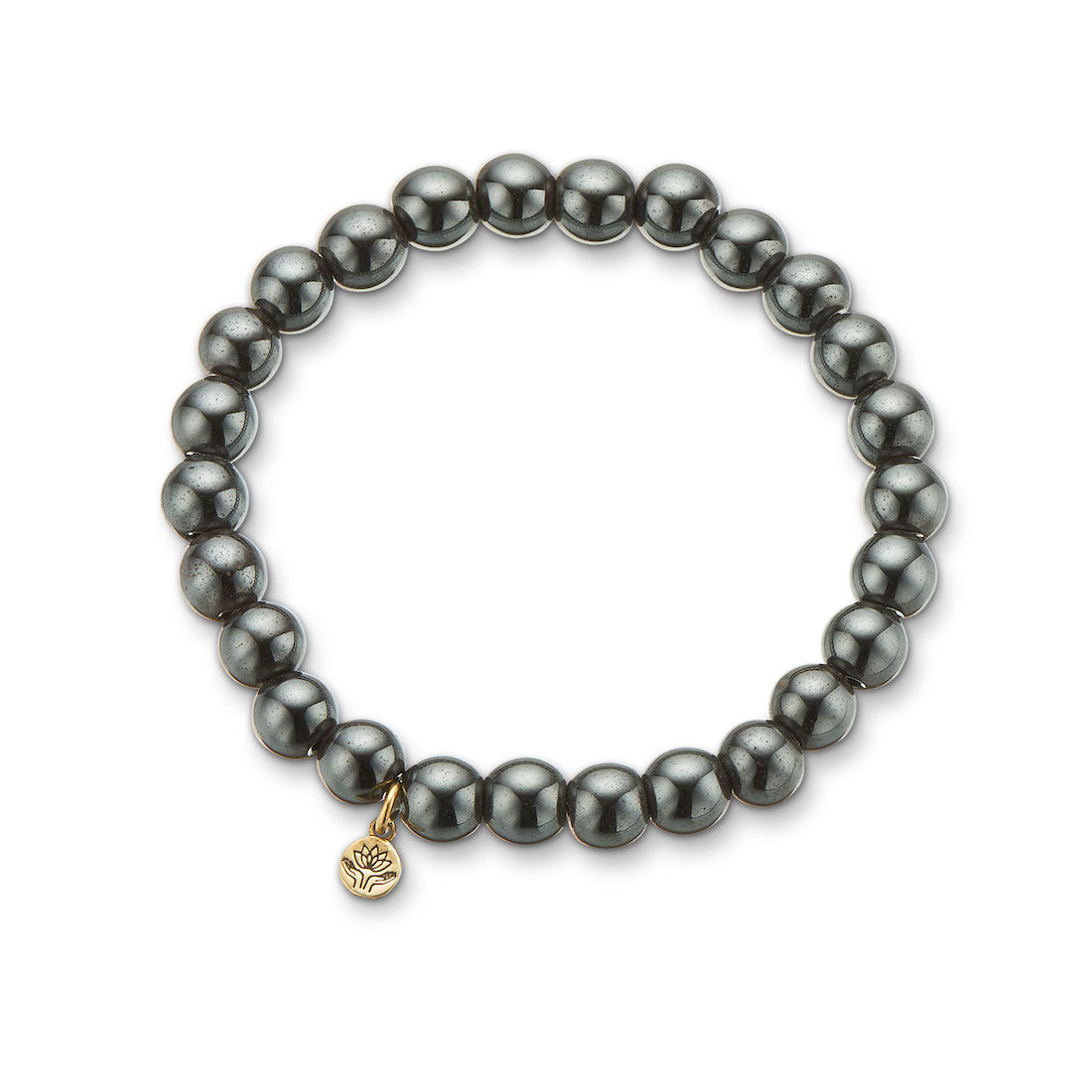 Hematite 'strength' energy gem bracelet