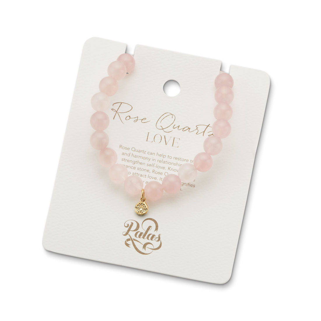 Rose Quartz 'love' energy gem bracelet