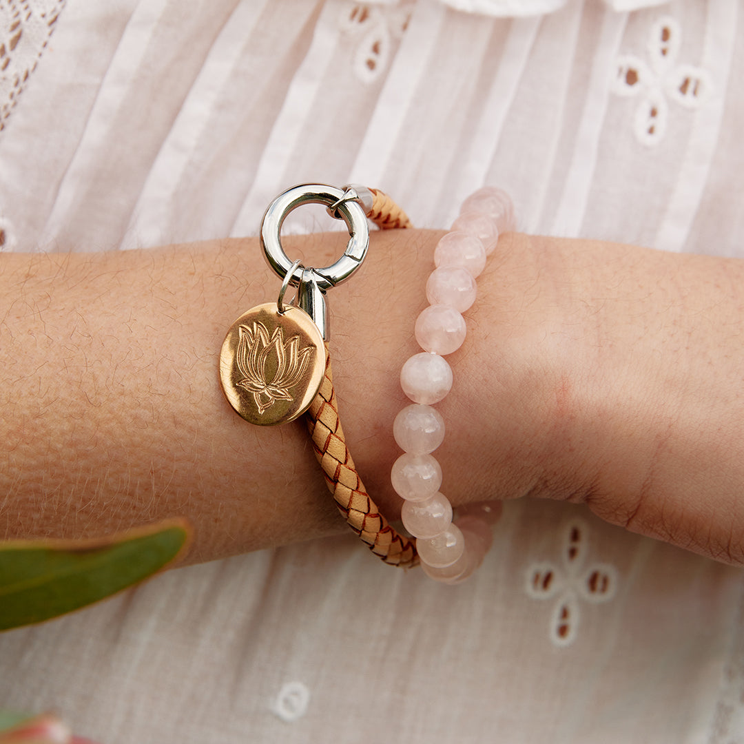 Rose Quartz energy gem bracelet