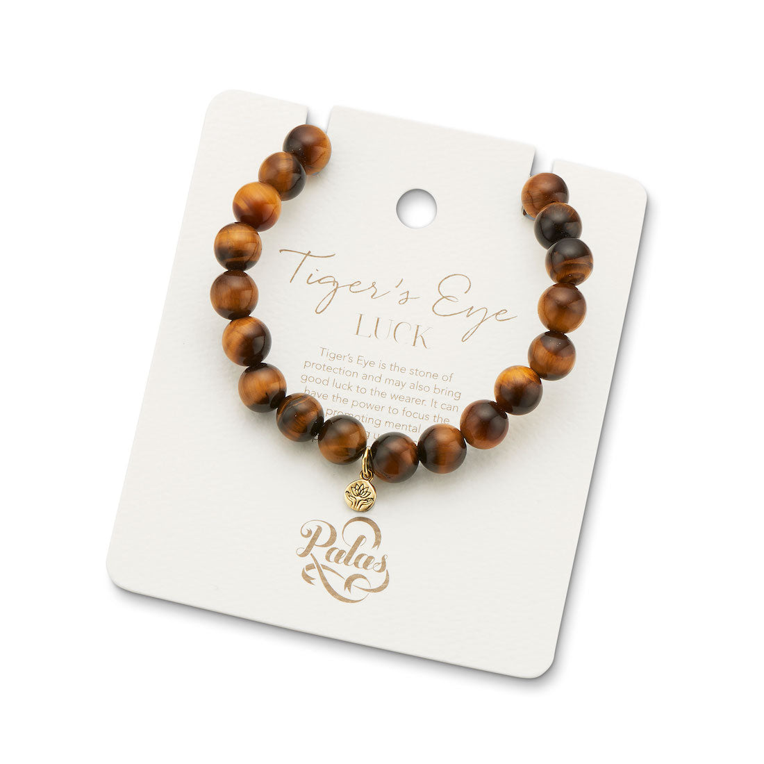 Tiger's Eye 'luck' energy gem bracelet