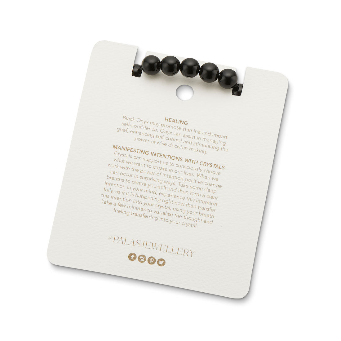 Onyx energy gem bracelet