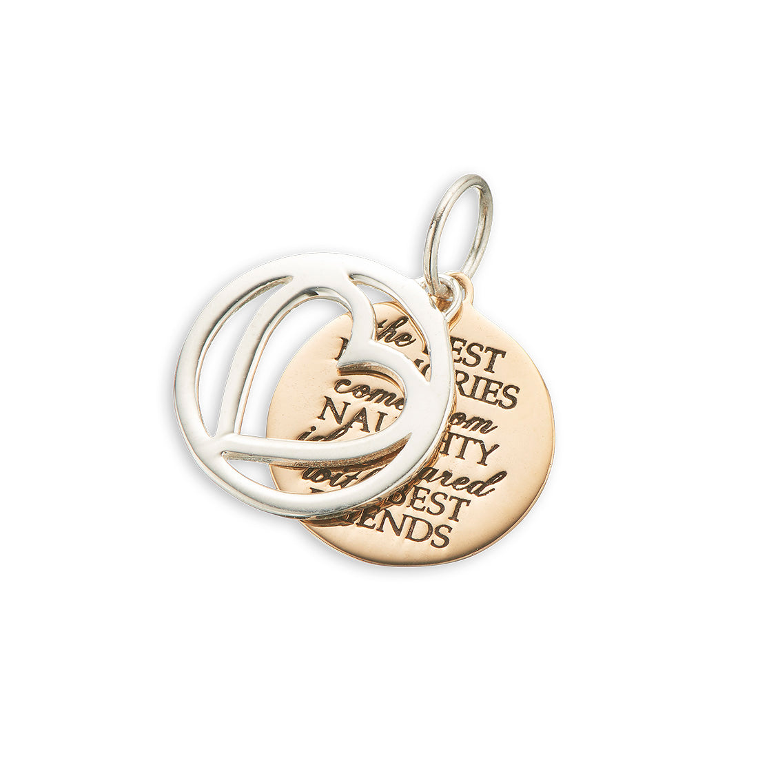 Best memories naughty ideas heart slider charm