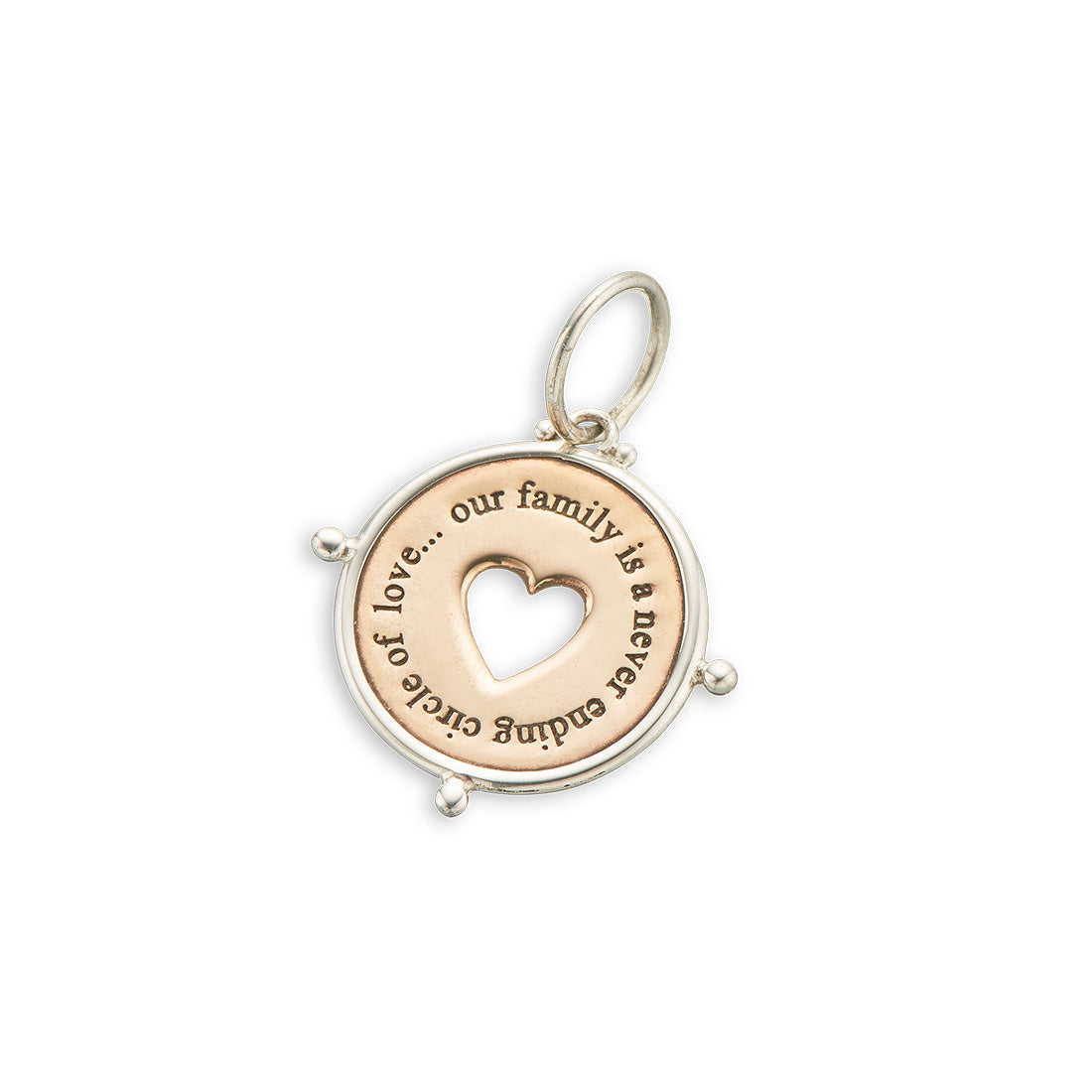 Family circle of love charm