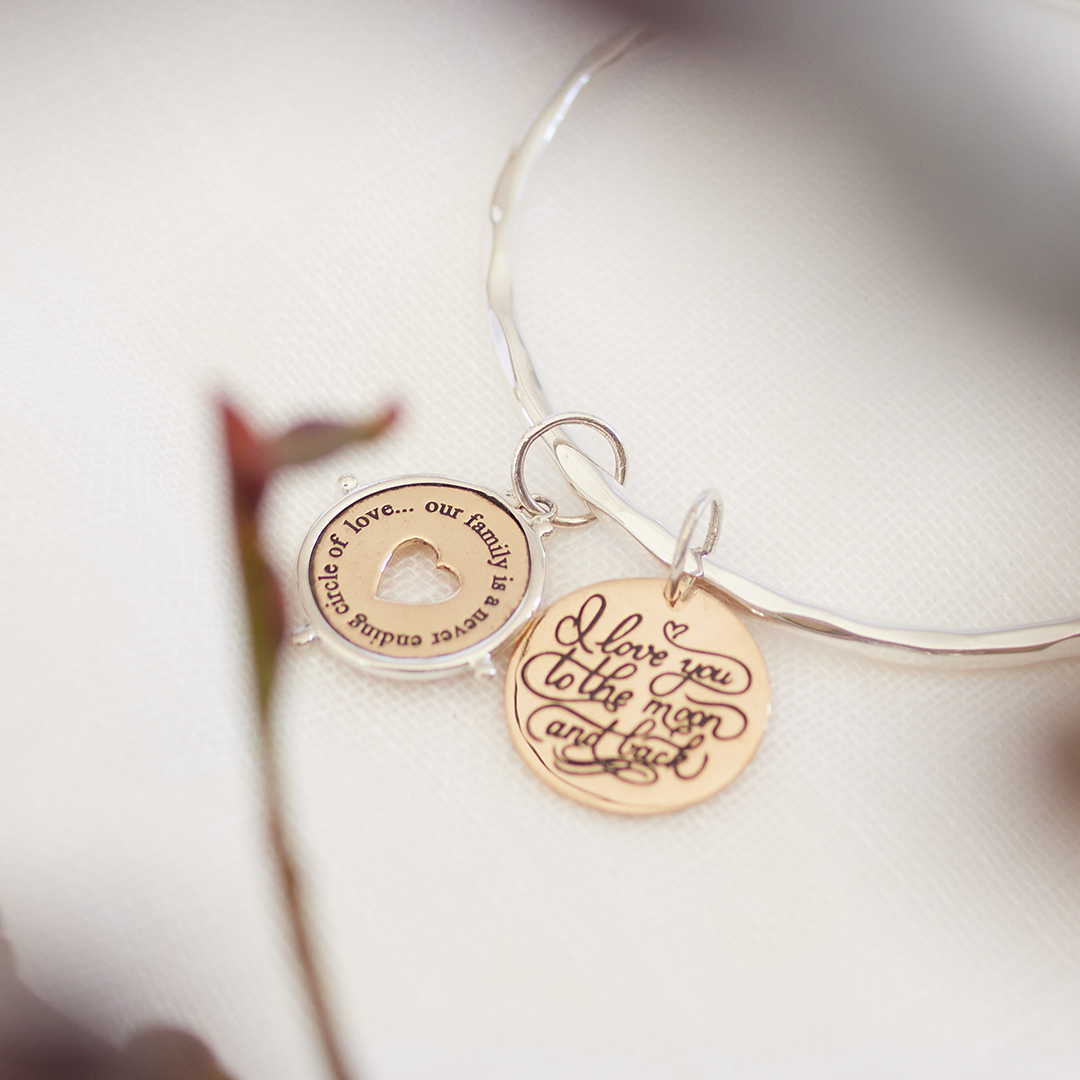 Family circle of love charm