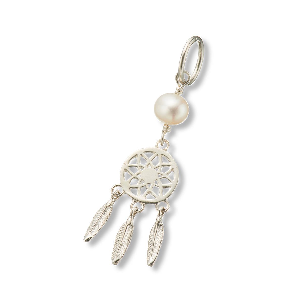 Dream catcher pearl charm