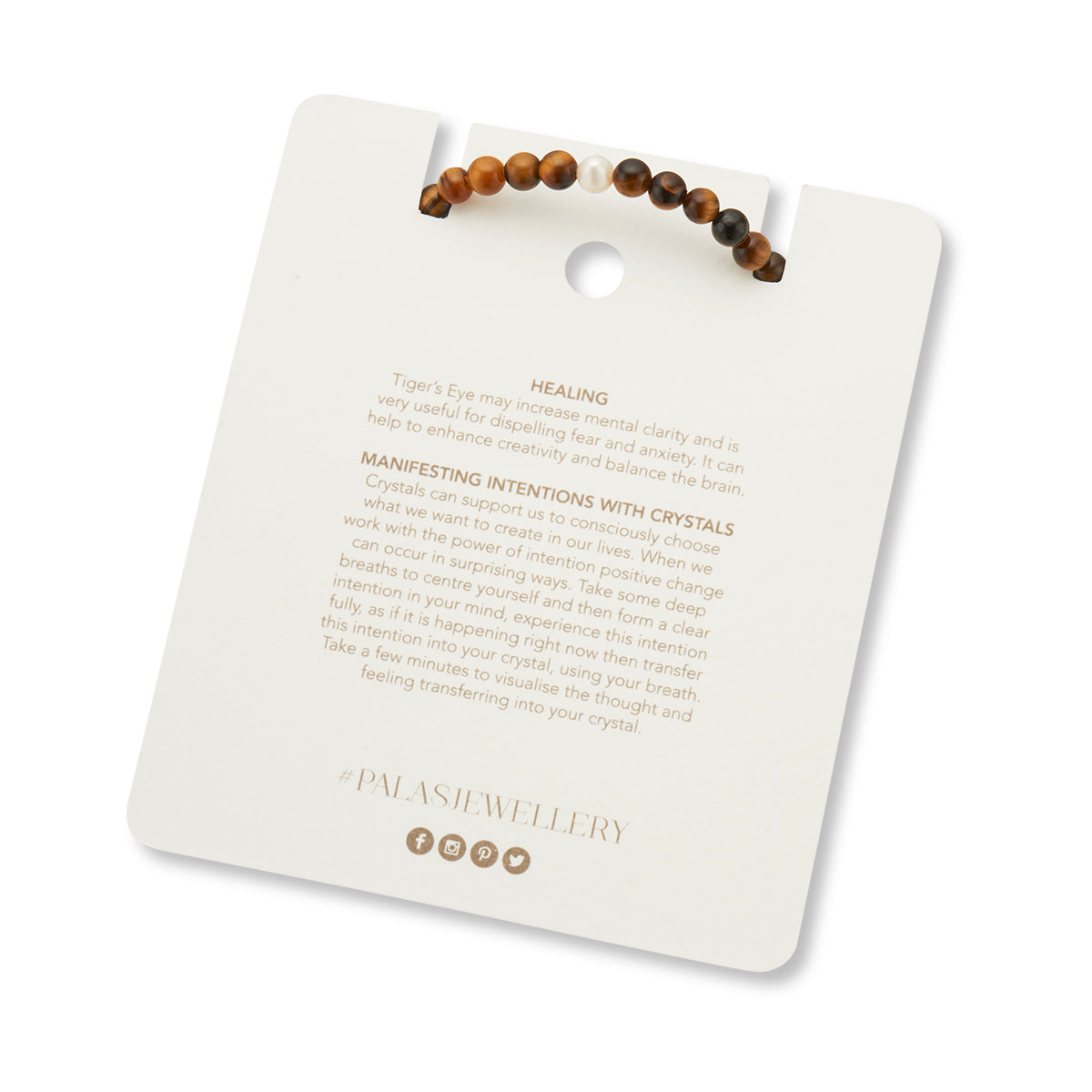 Tigers eye & pearl prosperity gem bracelet