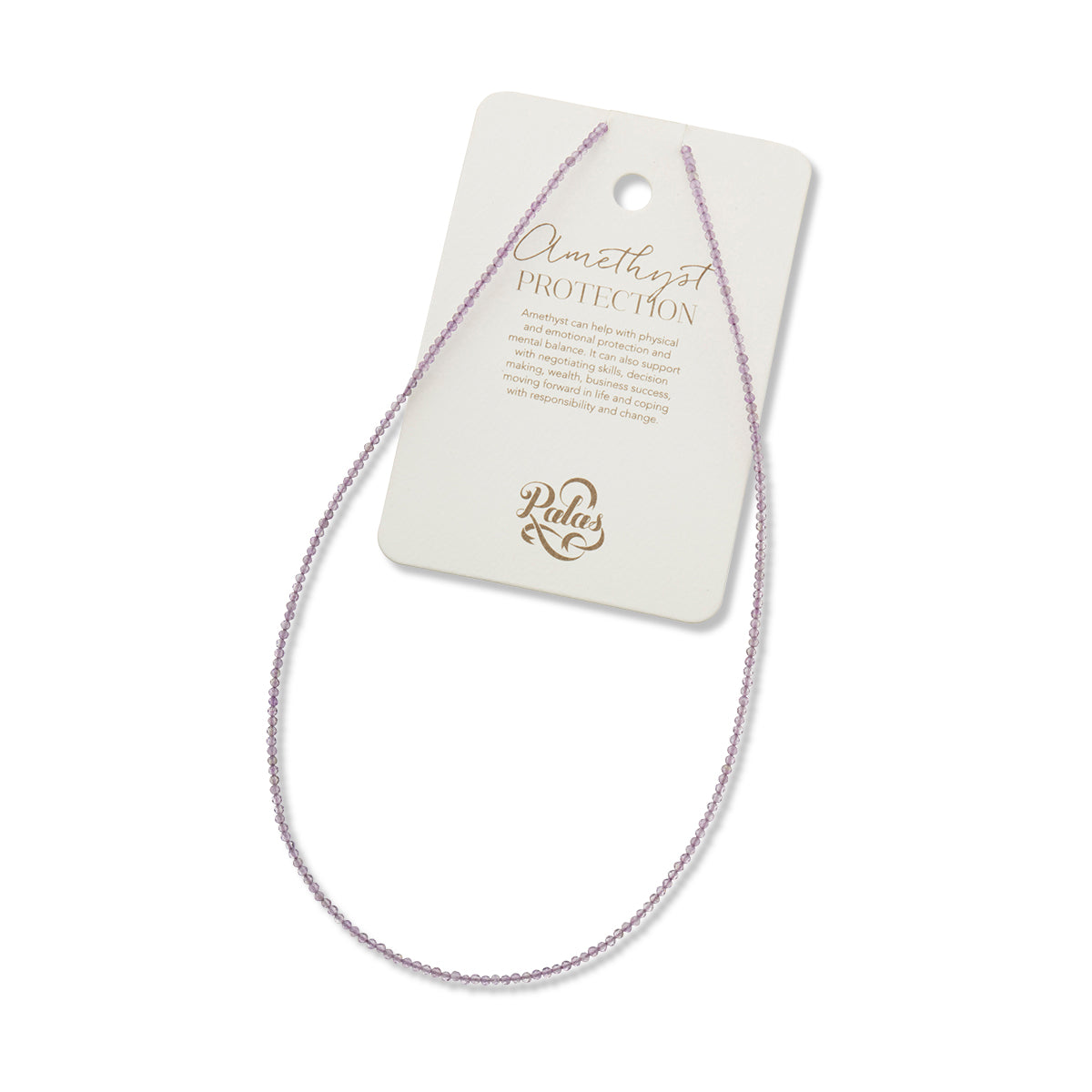 Amethyst empower gem necklace