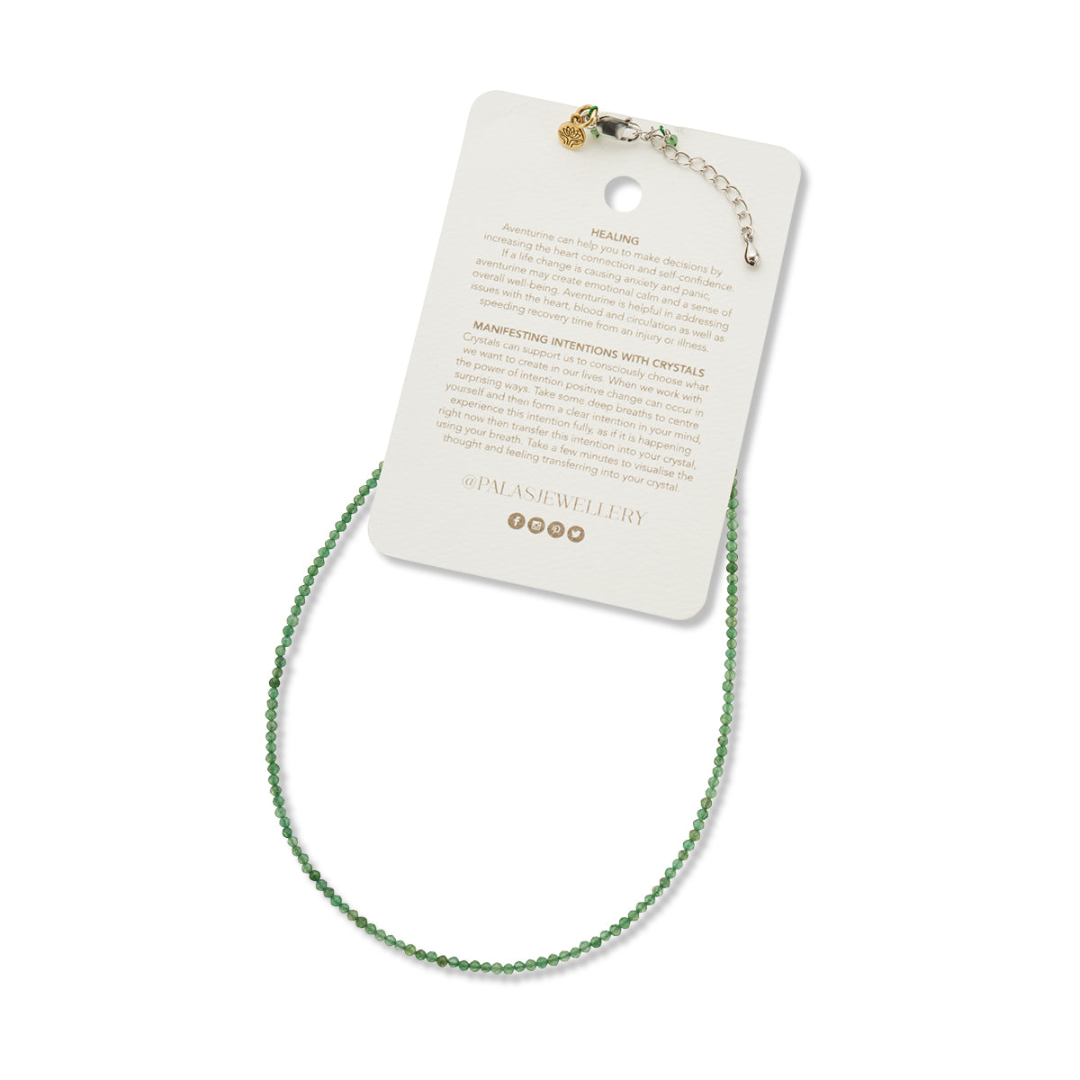 Aventurine empower gem necklace