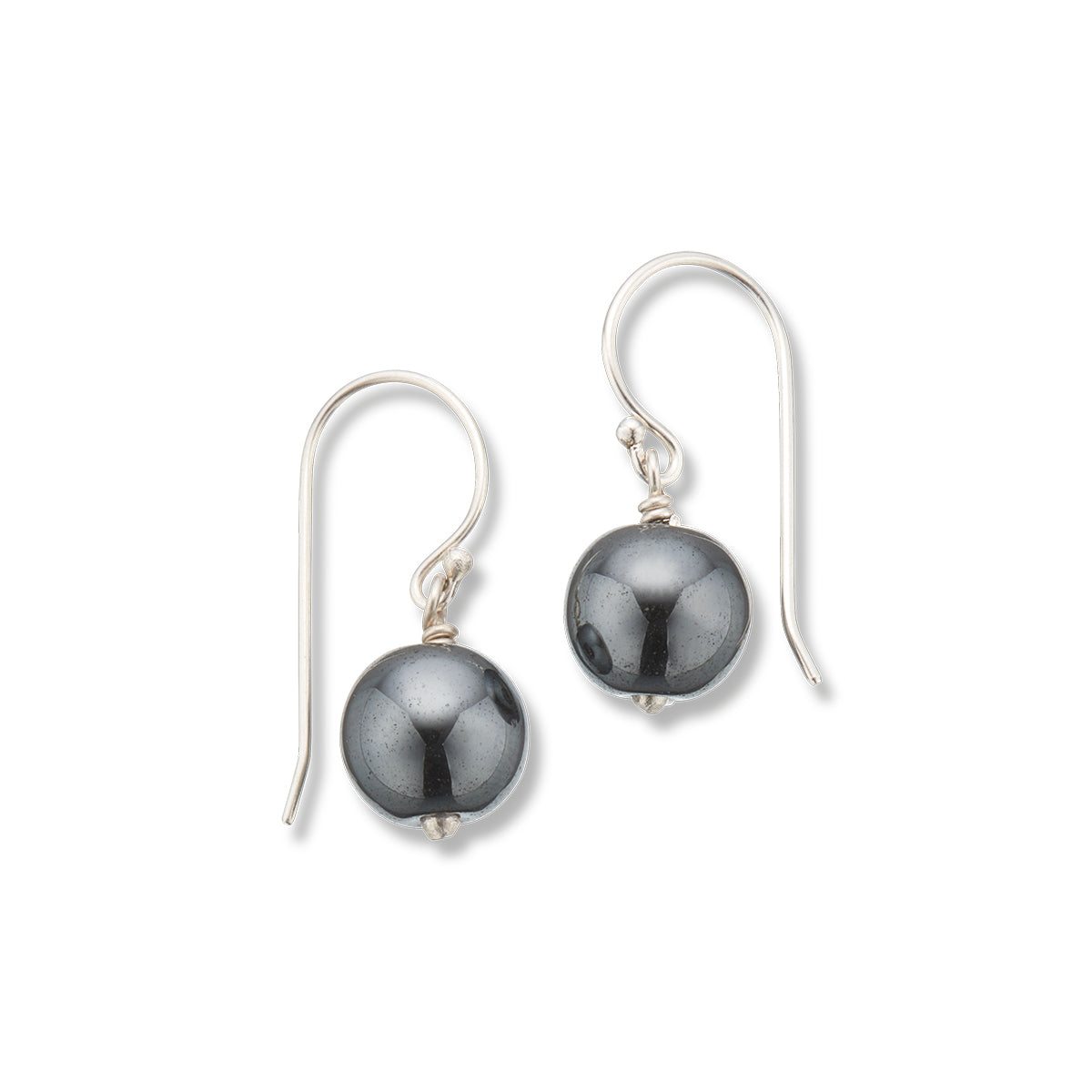 Hematite healing gem earrings