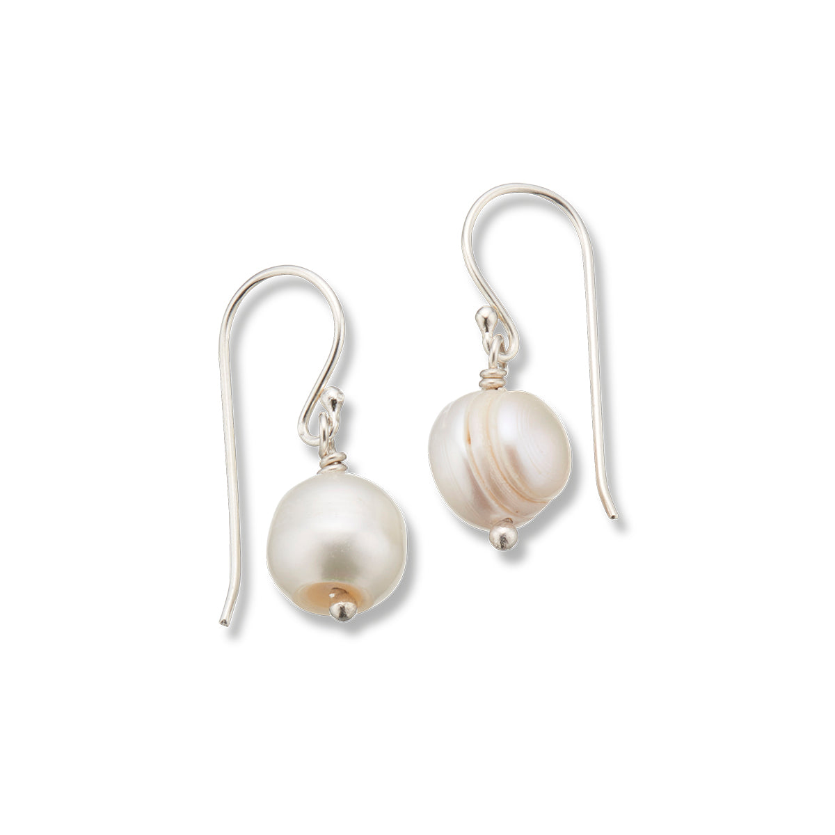 Pearl healing gem earrings