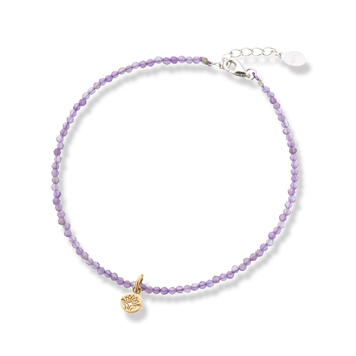 Amethyst celestial gem bracelet