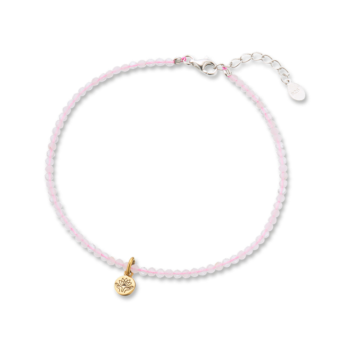 Rose Quartz celestial gem bracelet