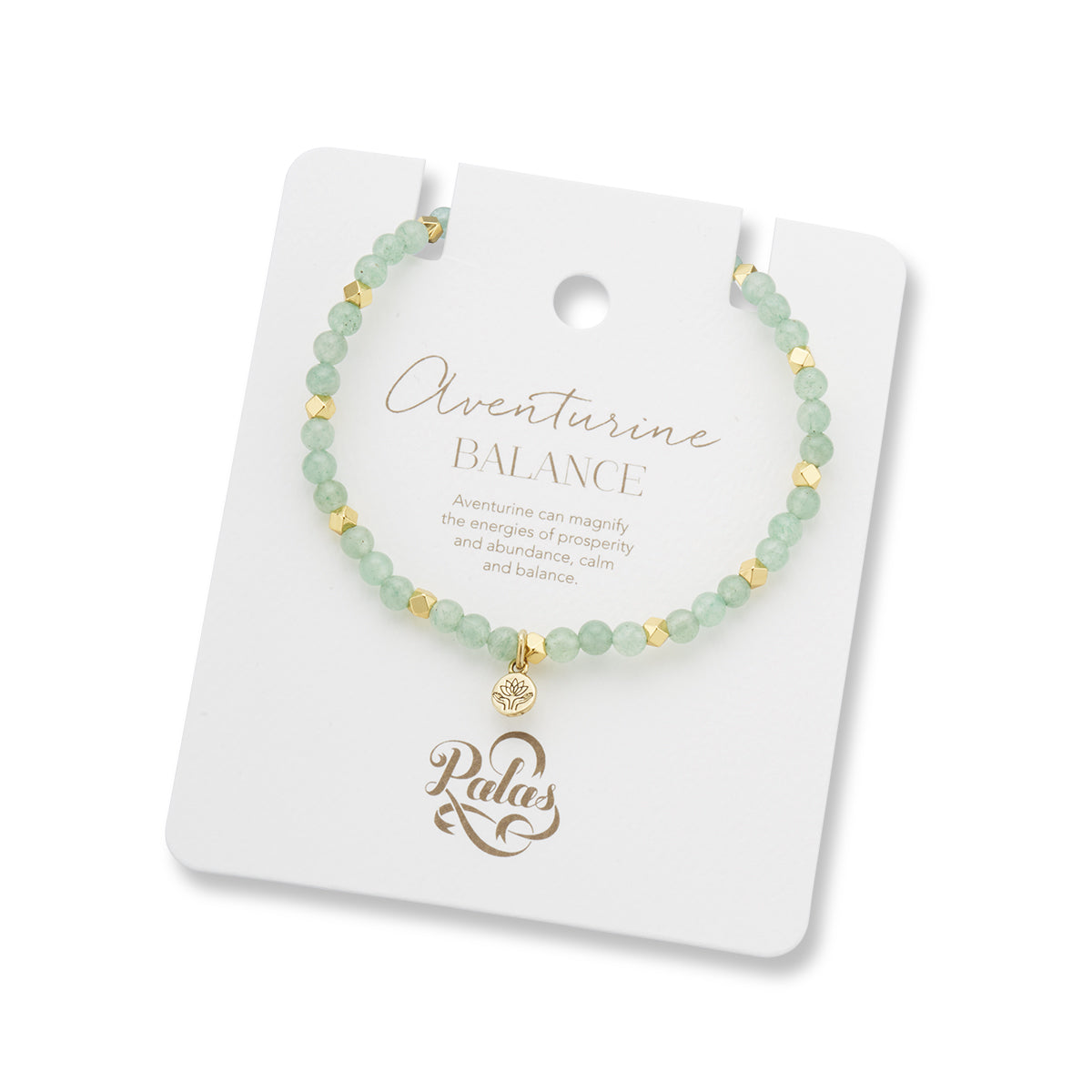 Aventurine aura of gold gem bracelet