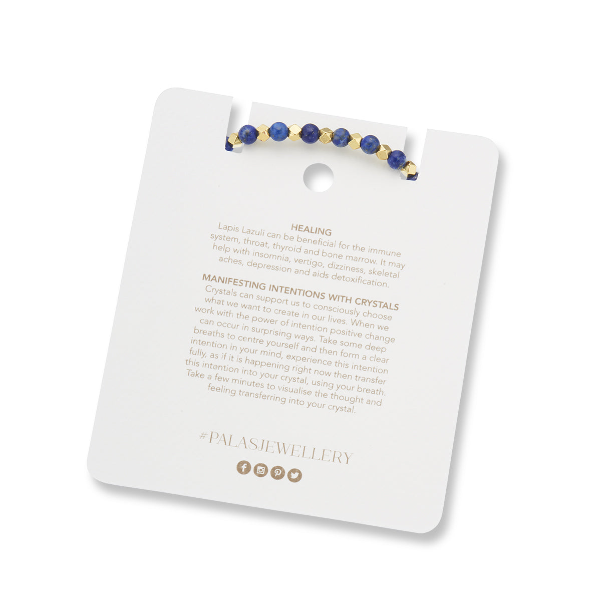 Lapis Lazuli aura of gold gem bracelet