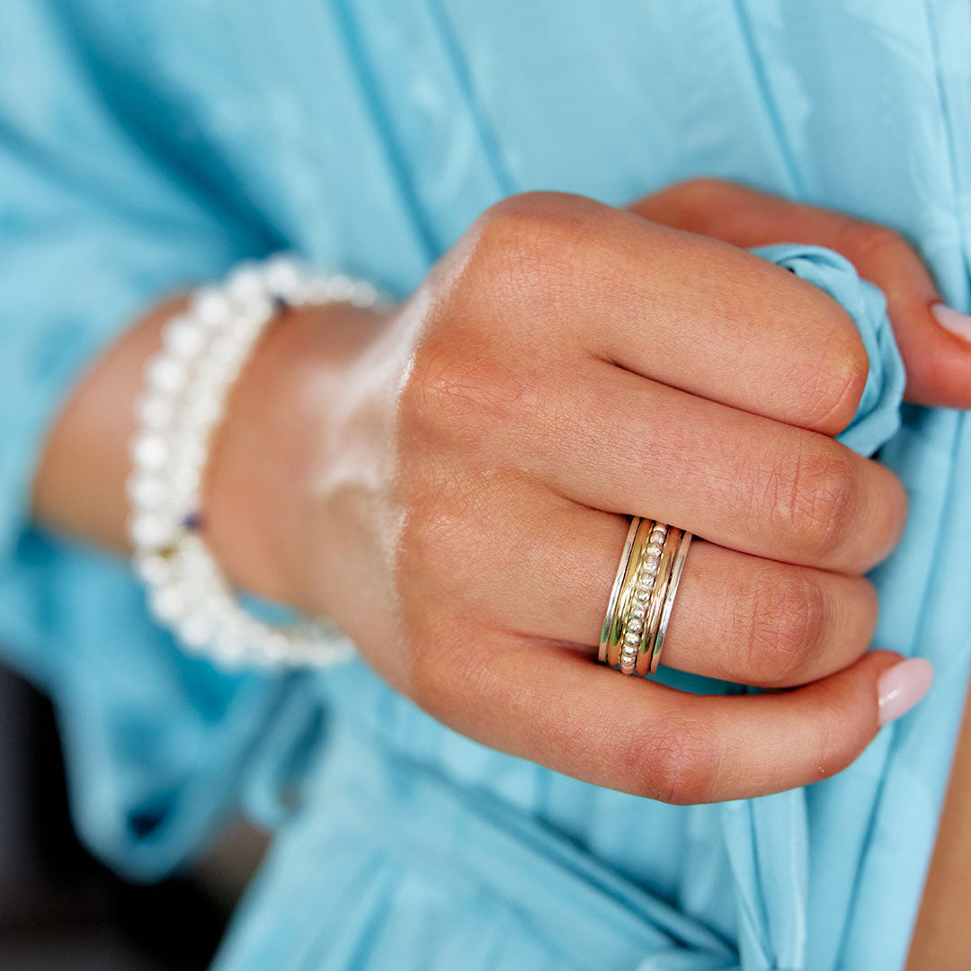 Goddess meditation spinning ring