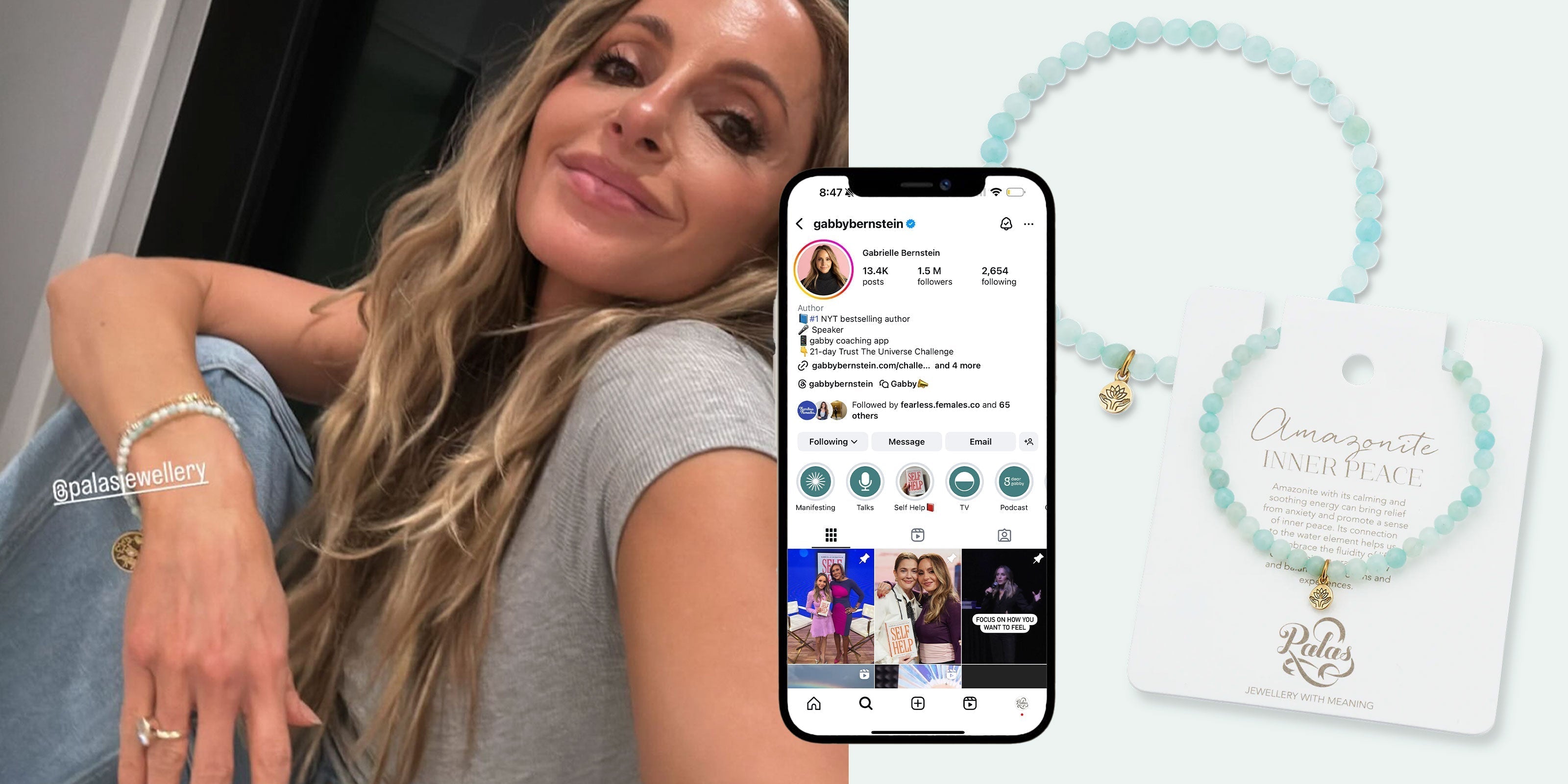 Gabby Bernstein Wears Palas