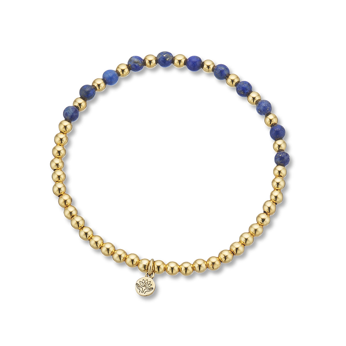 Lapis Lazuli lotus purity bracelet