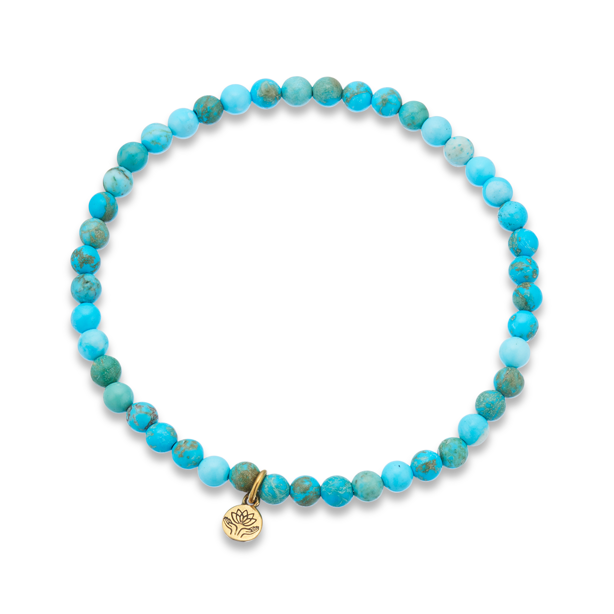 Turquoise howlite healing gem bracelet