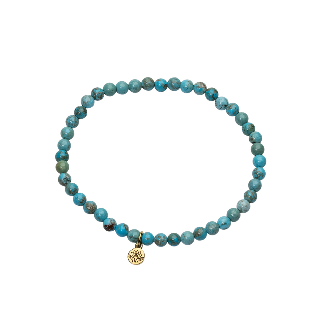 Turquoise howlite healing gem bracelet