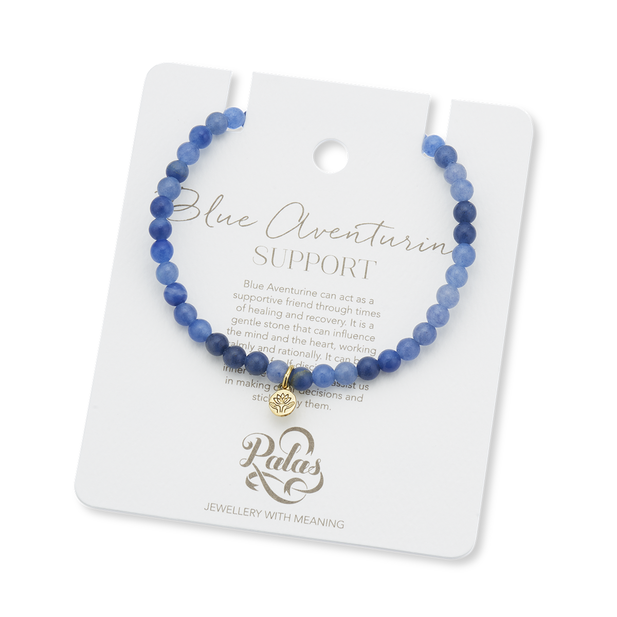 Blue aventurine healing gem bracelet