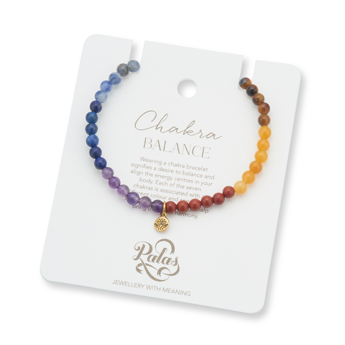 Chakra healing gem bracelet