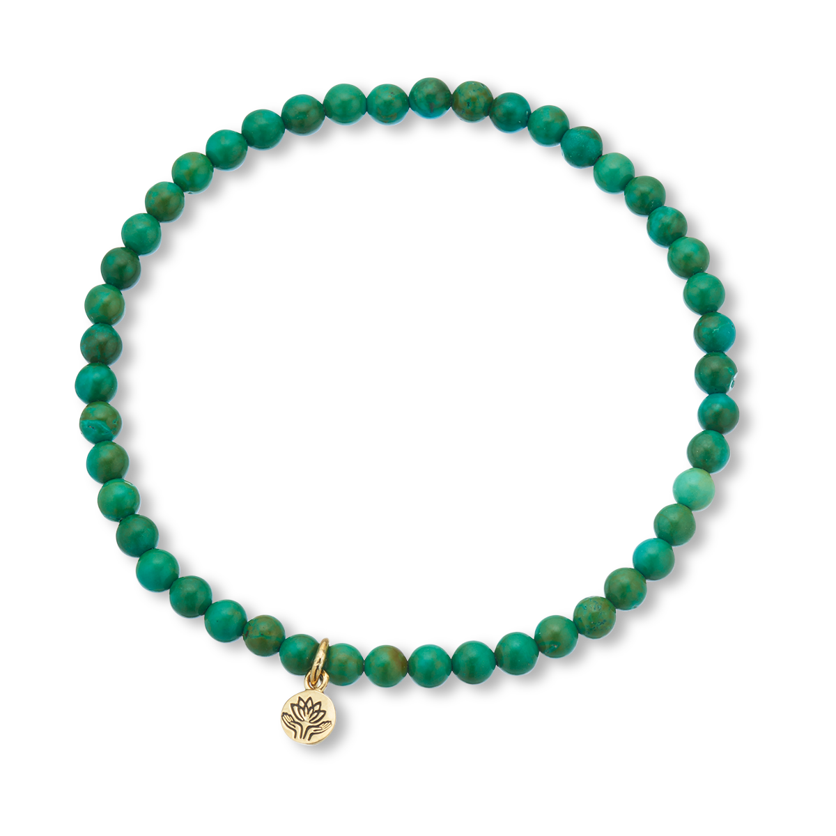 Green howlite healing gem bracelet