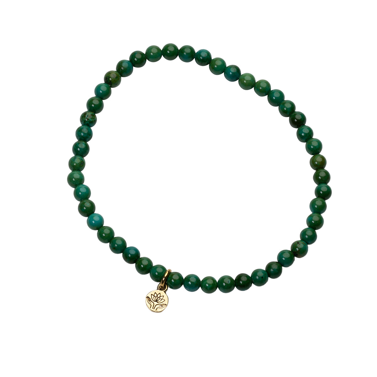 Green howlite healing gem bracelet