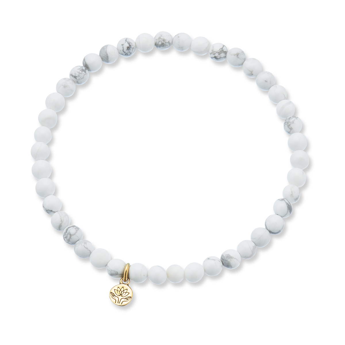 White howlite healing gem bracelet