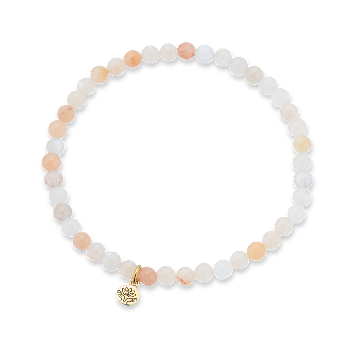 Peach aventurine healing gem bracelet