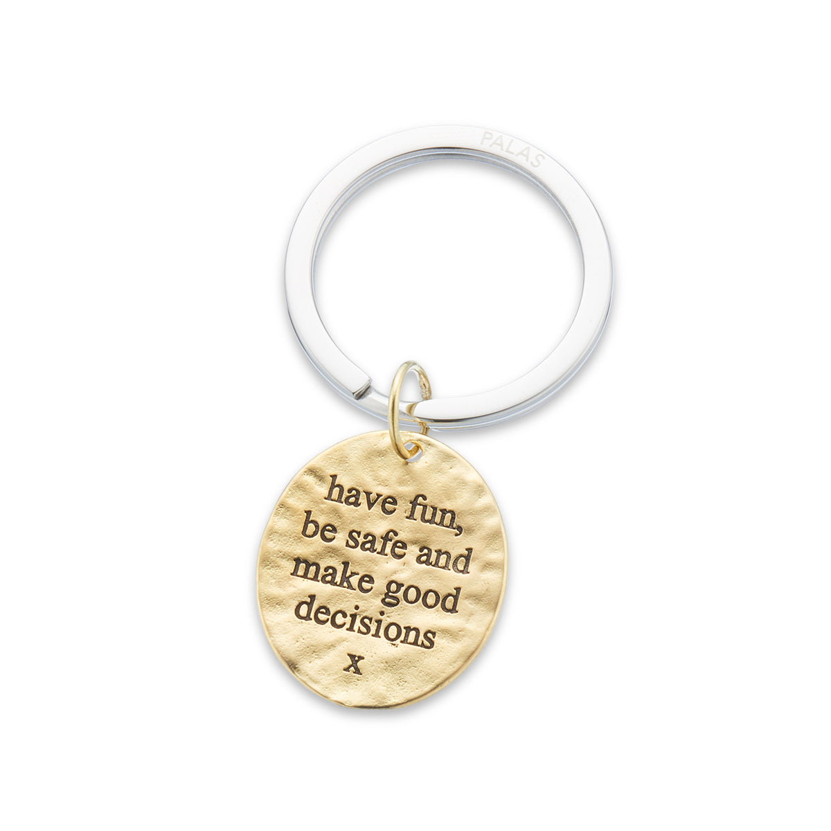 'Good decisions' charm keyring