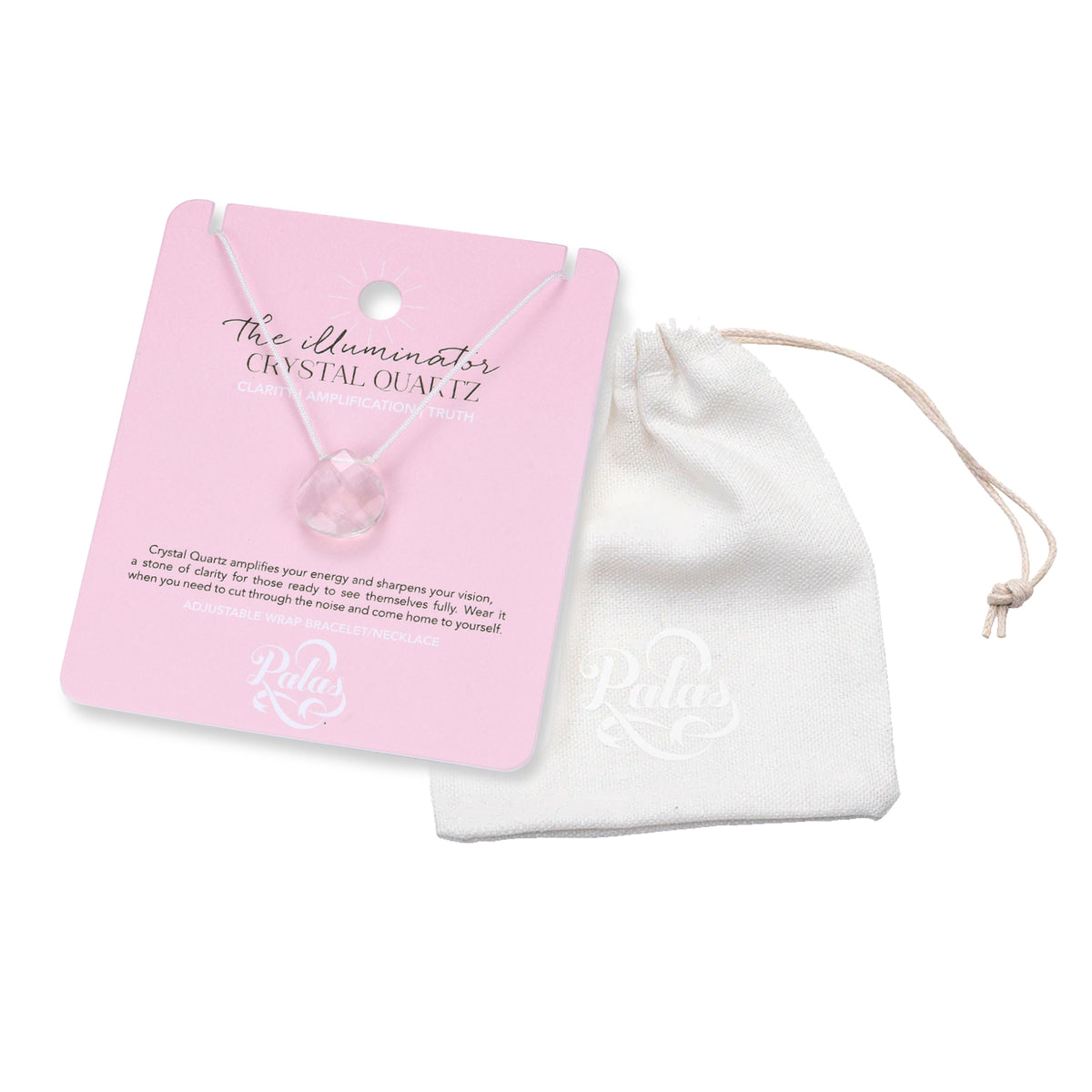 Crystal Quartz 'the illuminator' lumina necklace