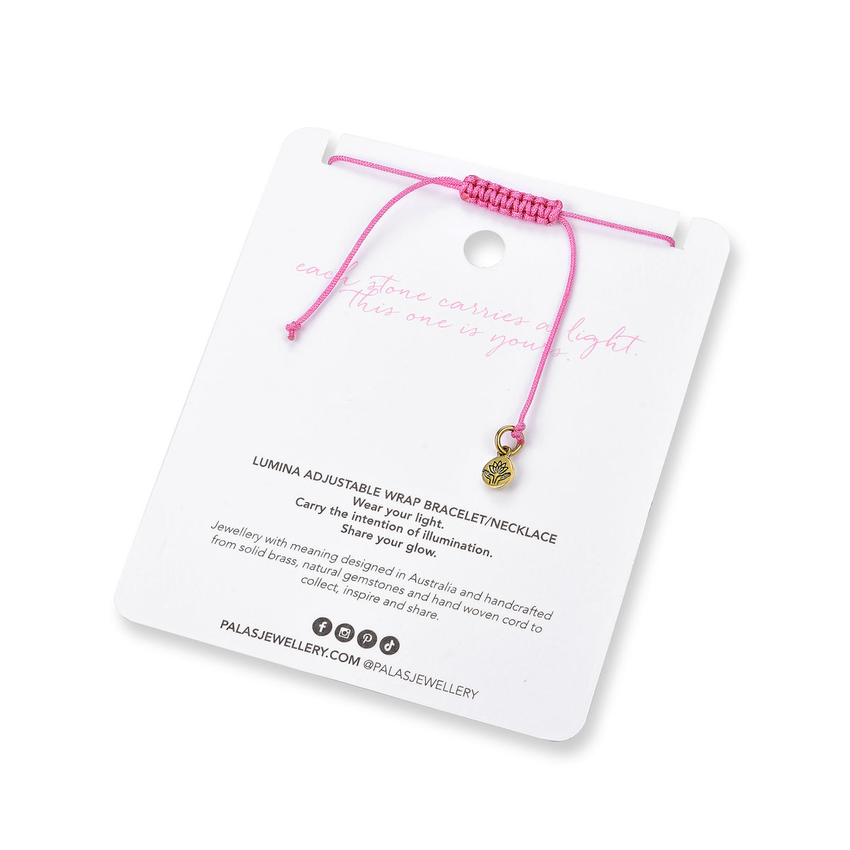 Rose Quartz 'the lover' lumina necklace