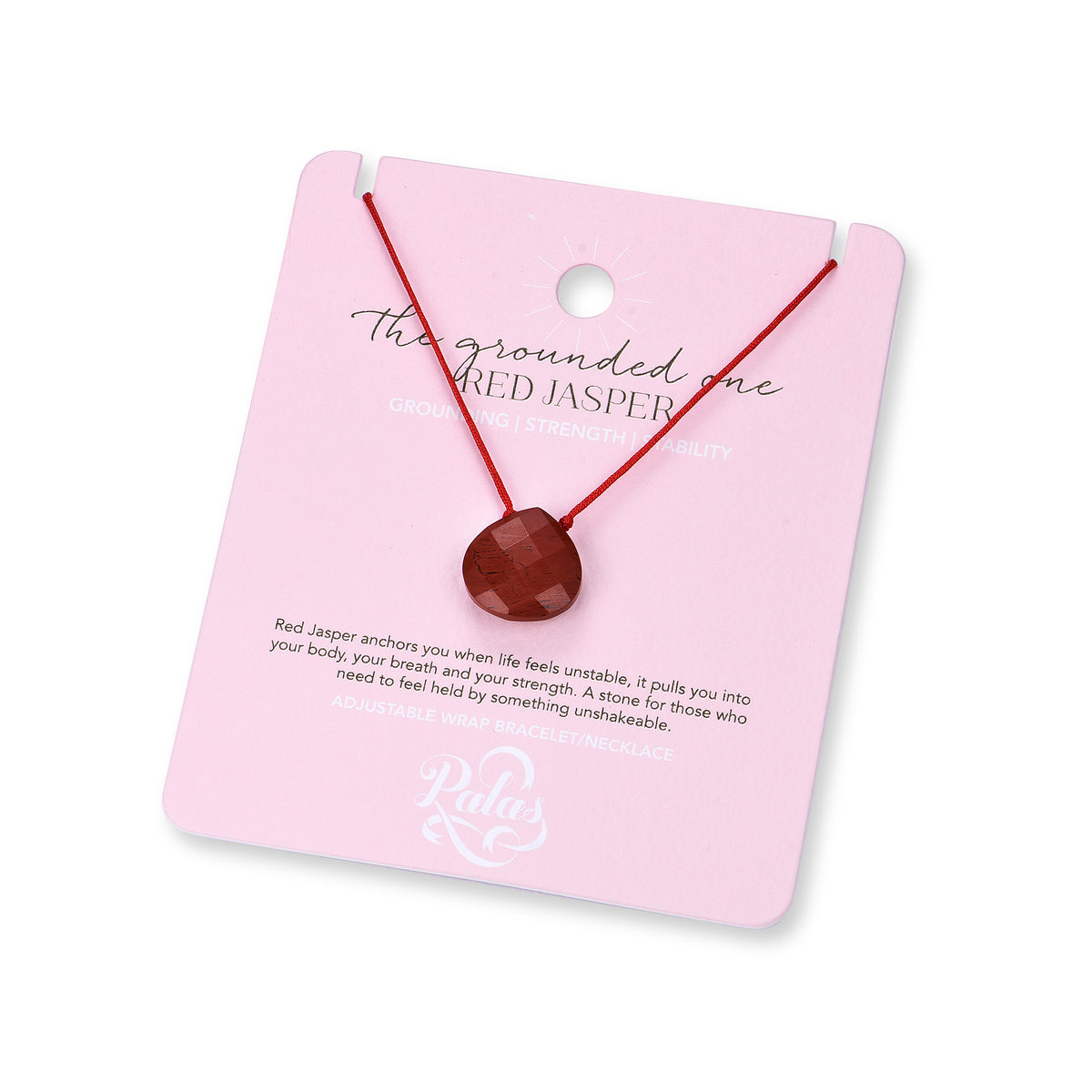 Red Jasper 'the grounded one' lumina necklace