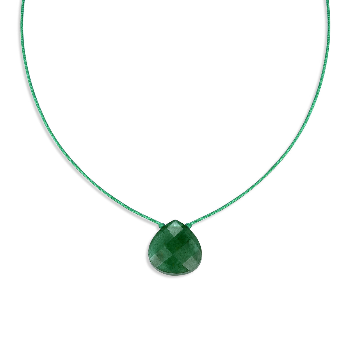 Green Aventurine 'the lucky one' lumina necklace