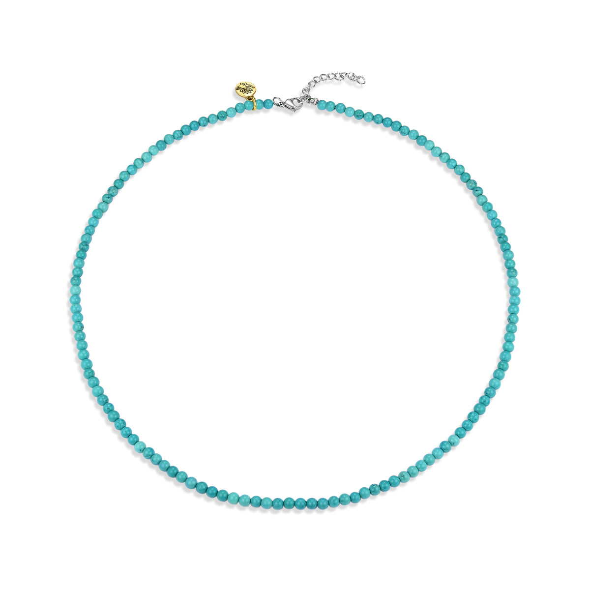 Turquoise Howlite 'emotional calm' healing gem necklace