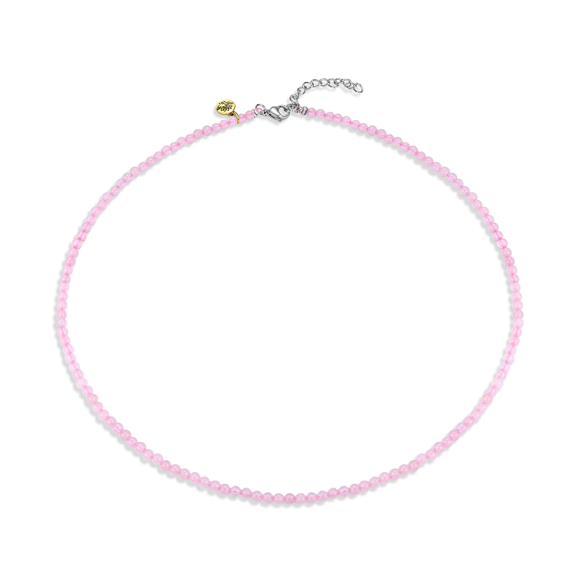 Rose Quartz 'love & healing' healing gem necklace