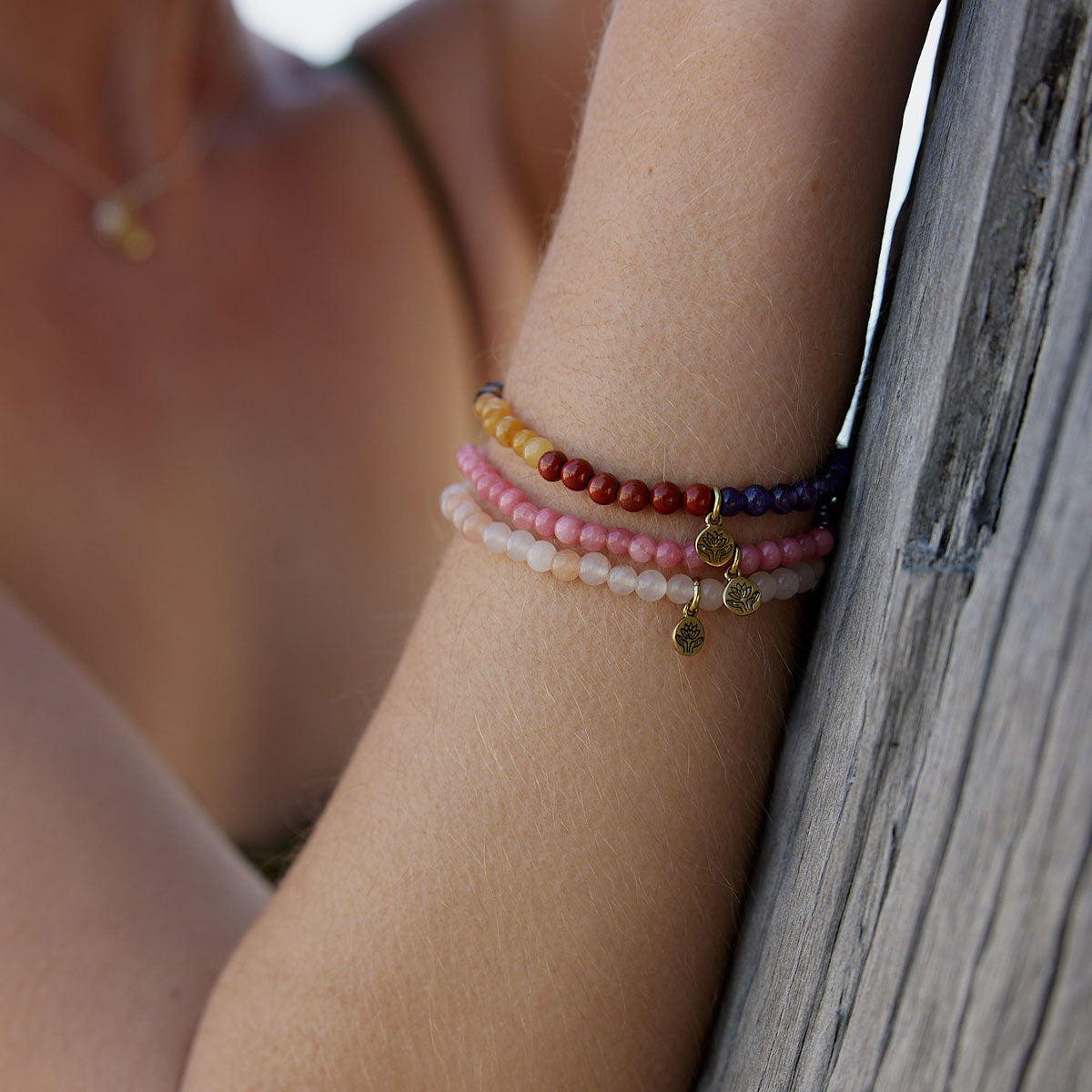 Chakra healing gem bracelet