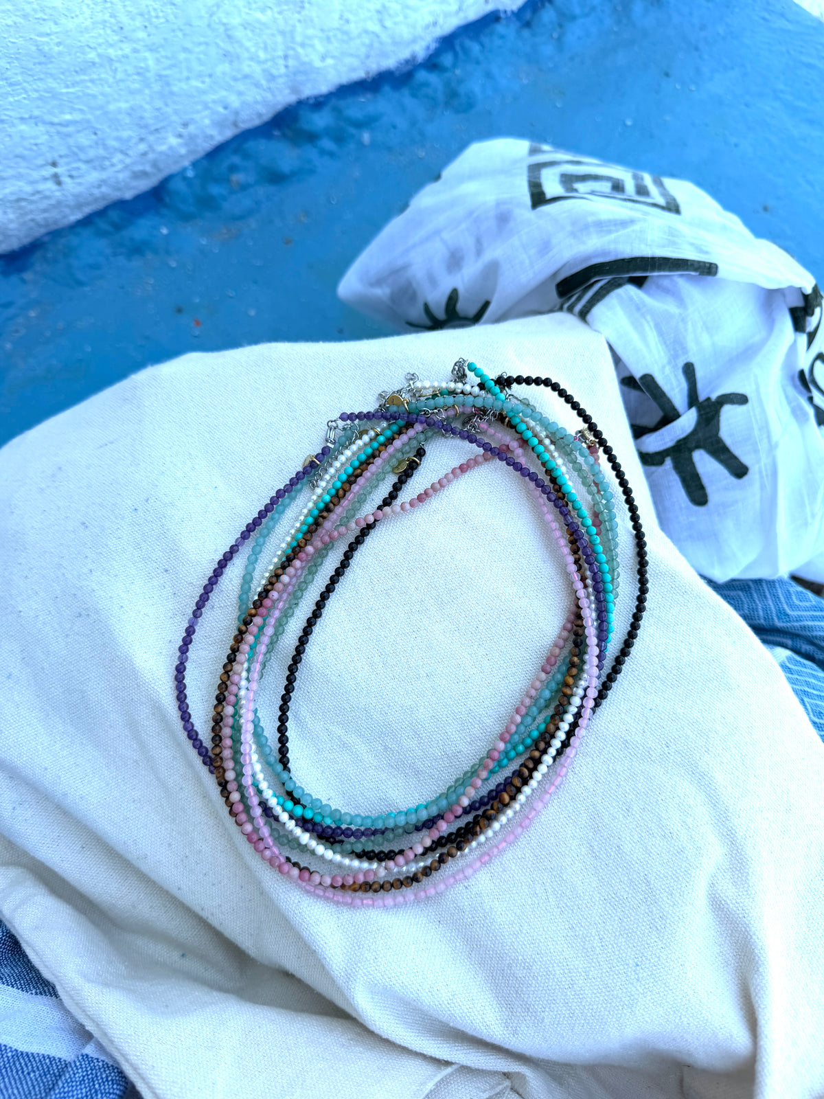 Amazonite 'truth & harmony' healing gem necklace
