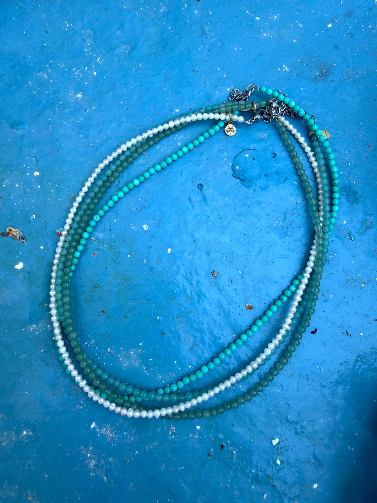 Amazonite 'truth & harmony' healing gem necklace