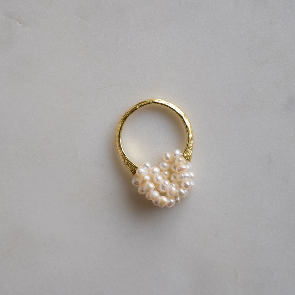 Layers of love pearl ring