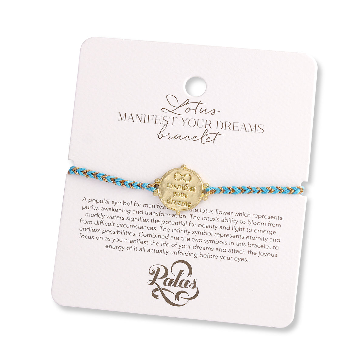 Lotus 'manifest your dreams' bracelet