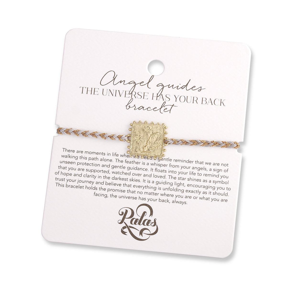 Angel guides 'the universe has your back' bracelet
