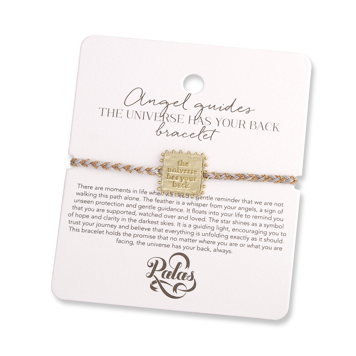 Angel guides 'the universe has your back' bracelet