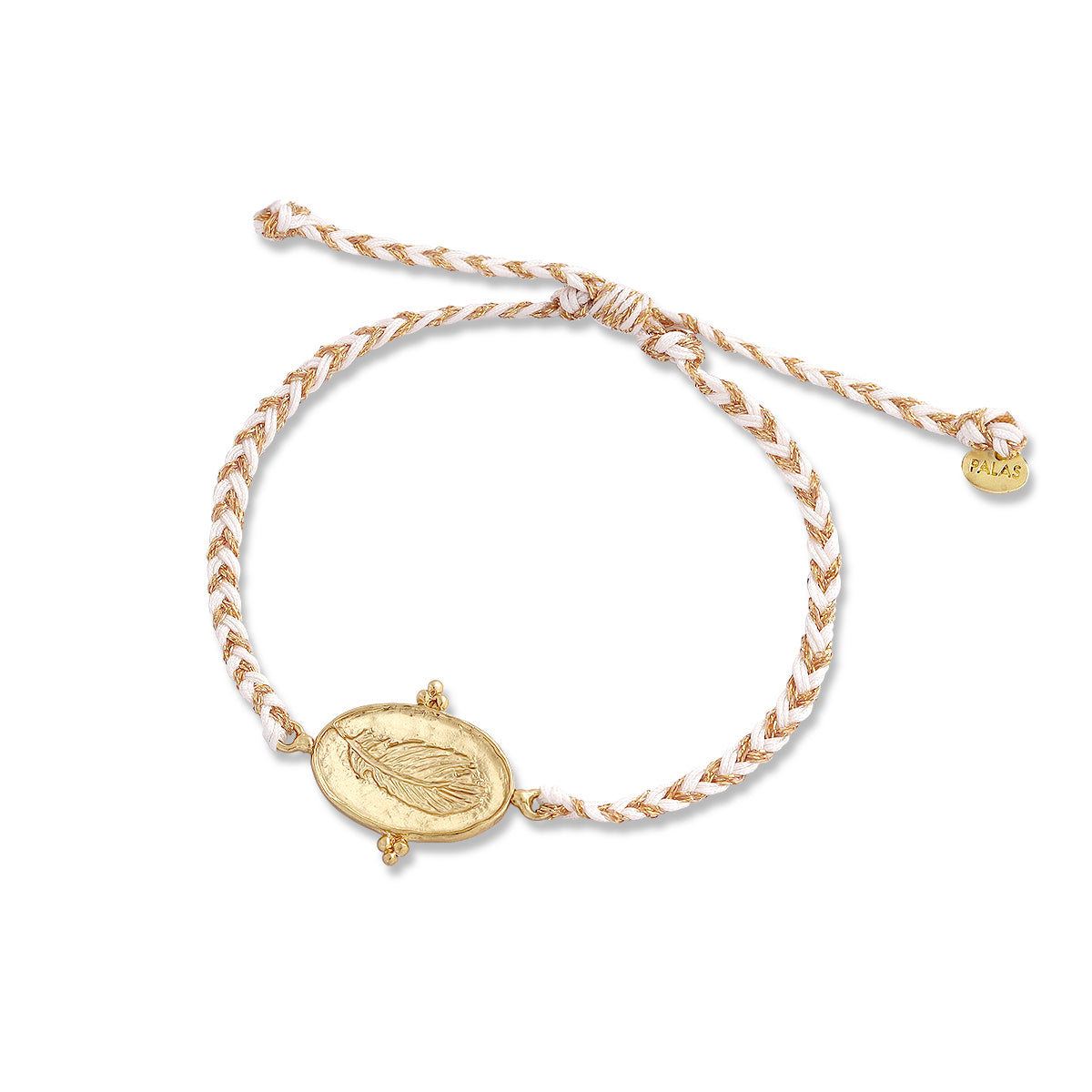 Feather ‘I am worthy of good things ’ bracelet